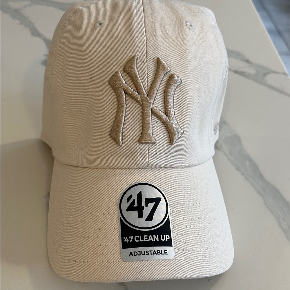 '47 NY Yankees baseball Hat in Cream